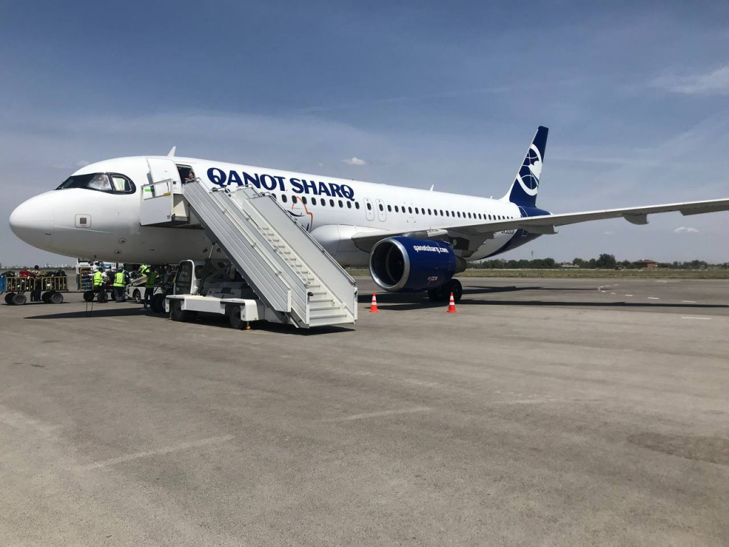 Авиакомпания Qanot Sharq запускает рейсы из Самарканда в Москву, Санкт-Петербург и Ташкент 
