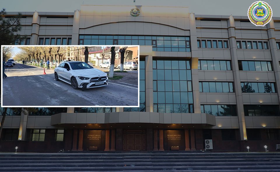 Молодая девушка на Mercedes-Benz сбила двух пешеходов в Ташкенте. Один из них скончался на месте происшествия 