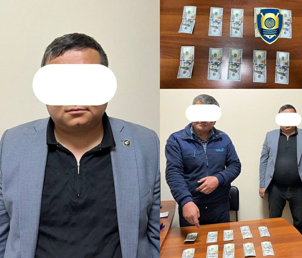 Оперативники СГБ задержали при получении взятки помощника хокима Зангиатинского района 