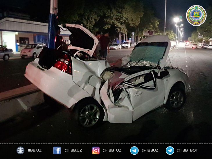 В Ташкенте из-за превышения скорости погиб 23-летний водитель 