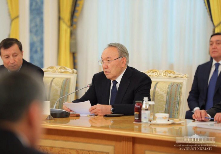 Назарбаев отметил позитивный эффект от политики Мирзиёева