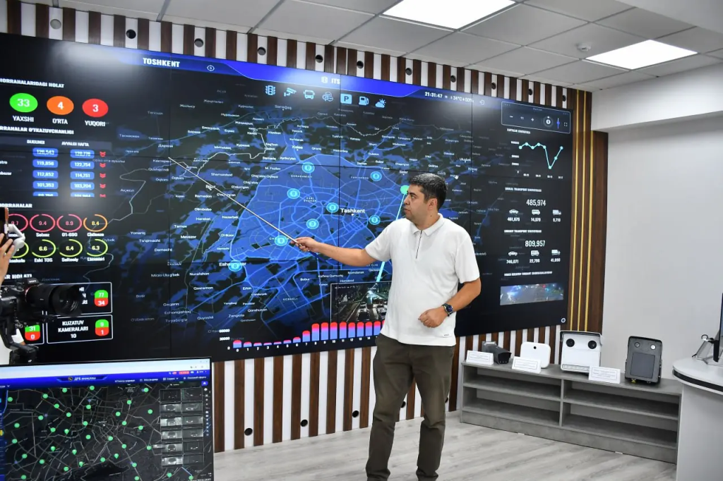 Искусственный интеллект будет прогнозировать пробки и следить за безопасностью на дорогах Ташкента